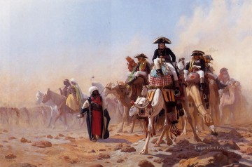  Arabian Oil Painting - Napoleon and His General Staff Arabian Jean Leon Gerome